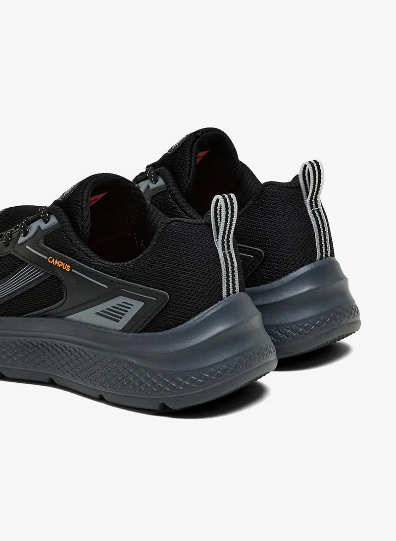 CAMPUS Blk/D.Gry Campus Men's Dark-Tone Sneakers – Cloud-Cushioned, Breathable Mesh – Black/Dark Grey for Men | Best Price UAE